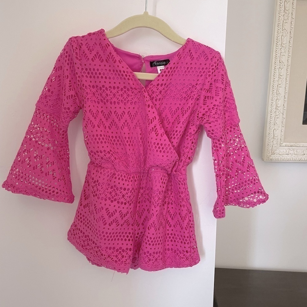 Kensie Neon pink romper toddler 2T